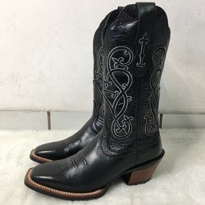 Ariat 10010173 Women's Black Leather Western Cowboy Boots Size 6.5